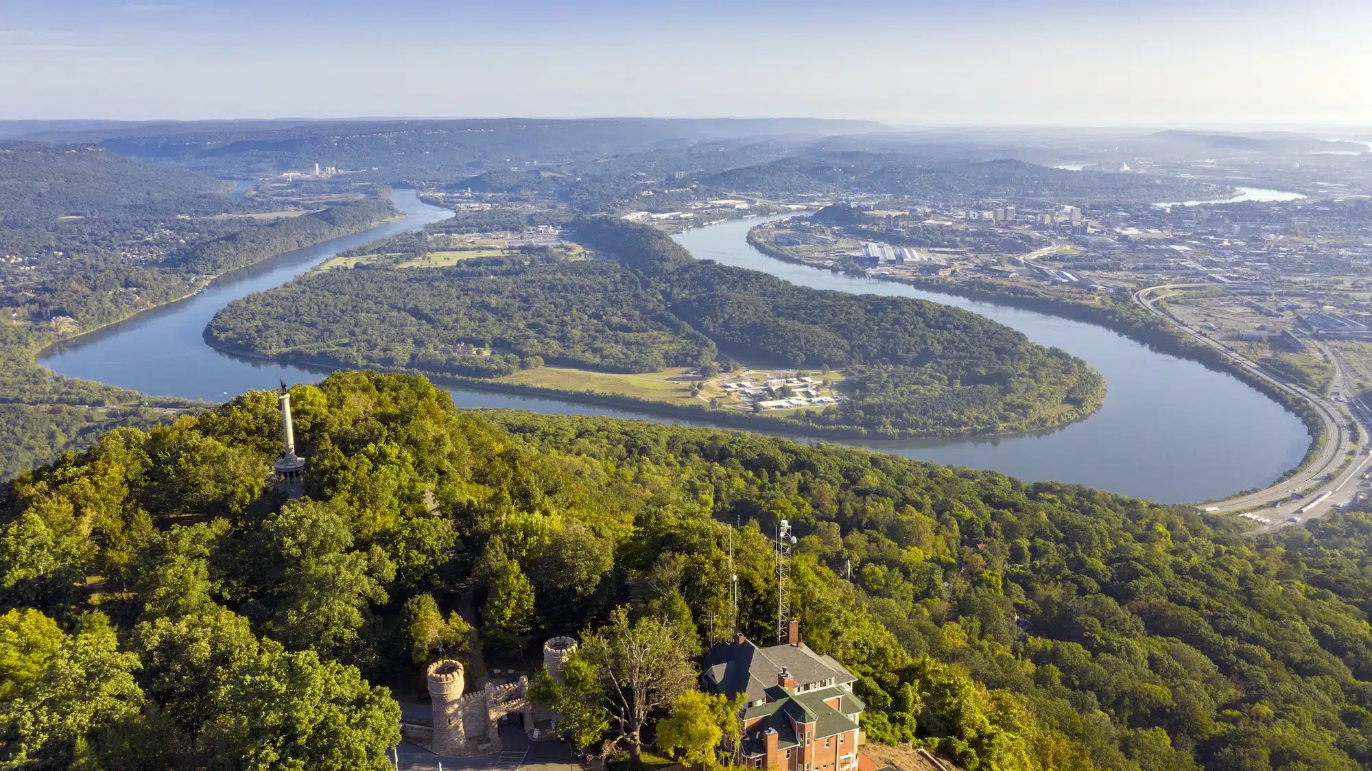 View of Chattanooga and the Tennessee Riverfrom Lookout Mountain